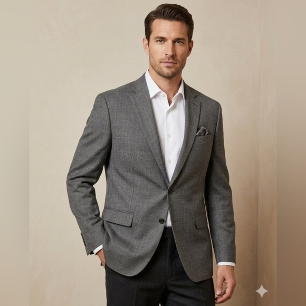 Lauren Ralph Lauren Men's Gray Sport Coat Blazer